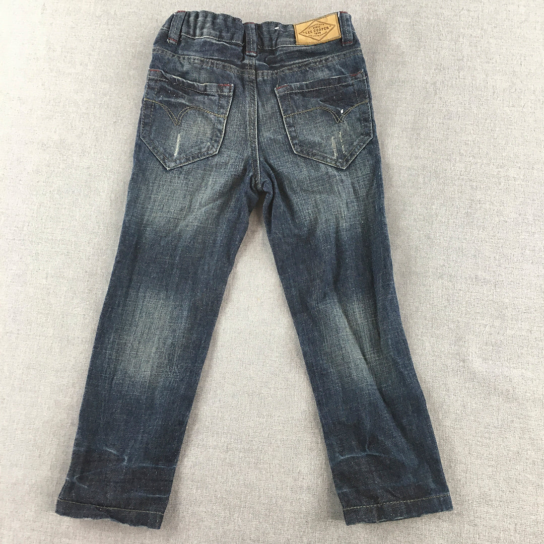 Lee Cooper Kids Boys Jeans Size 4 Blue Denim Pockets