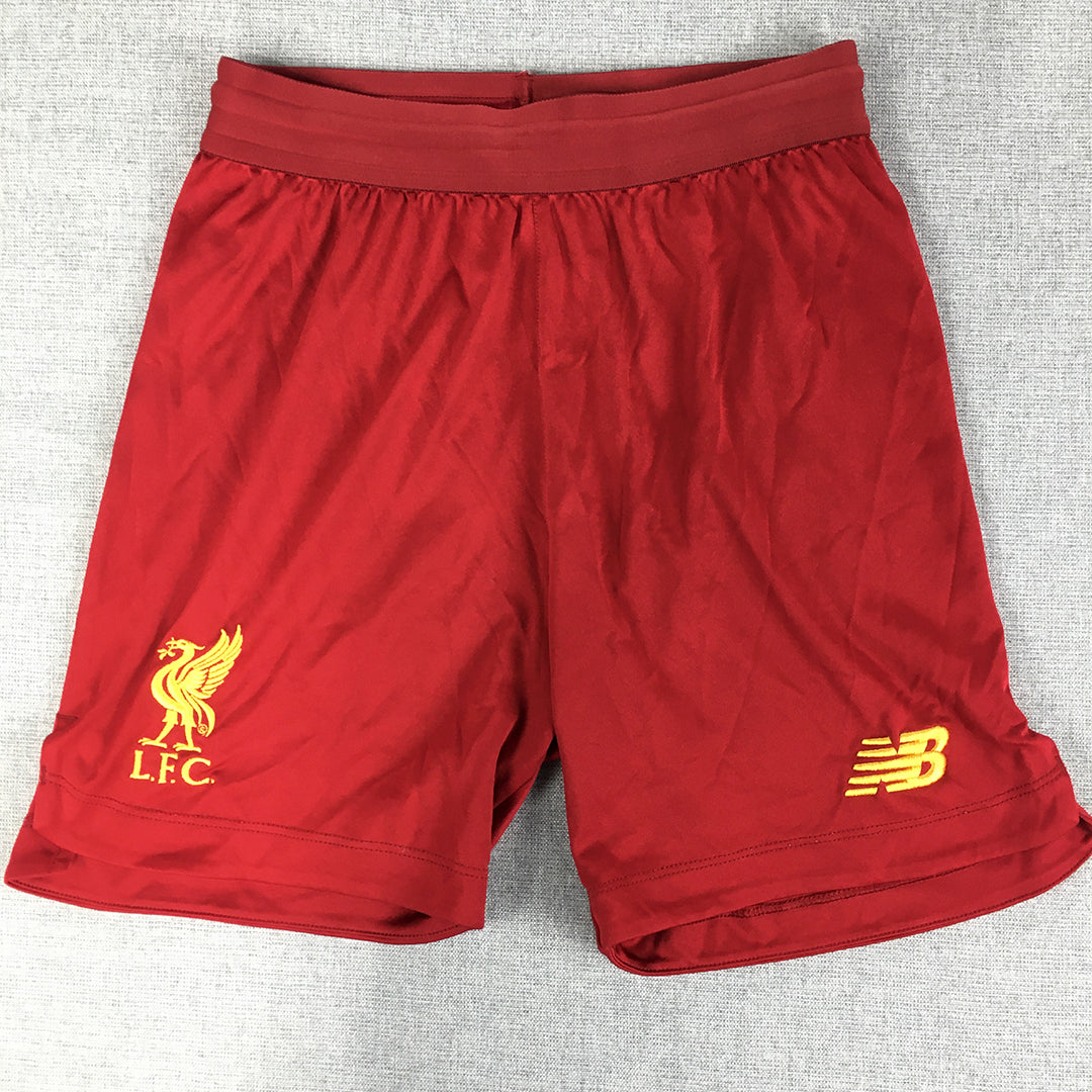 Liverpool FC Kids Boys Shorts Youth Size L Red New Balance Football Soccer