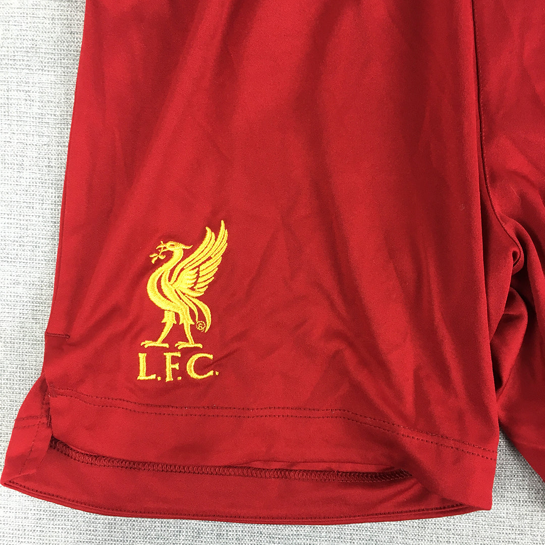 Liverpool FC Kids Boys Shorts Youth Size L Red New Balance Football Soccer