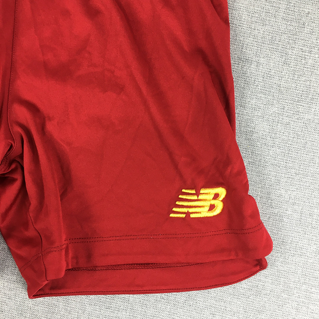 Liverpool FC Kids Boys Shorts Youth Size L Red New Balance Football Soccer