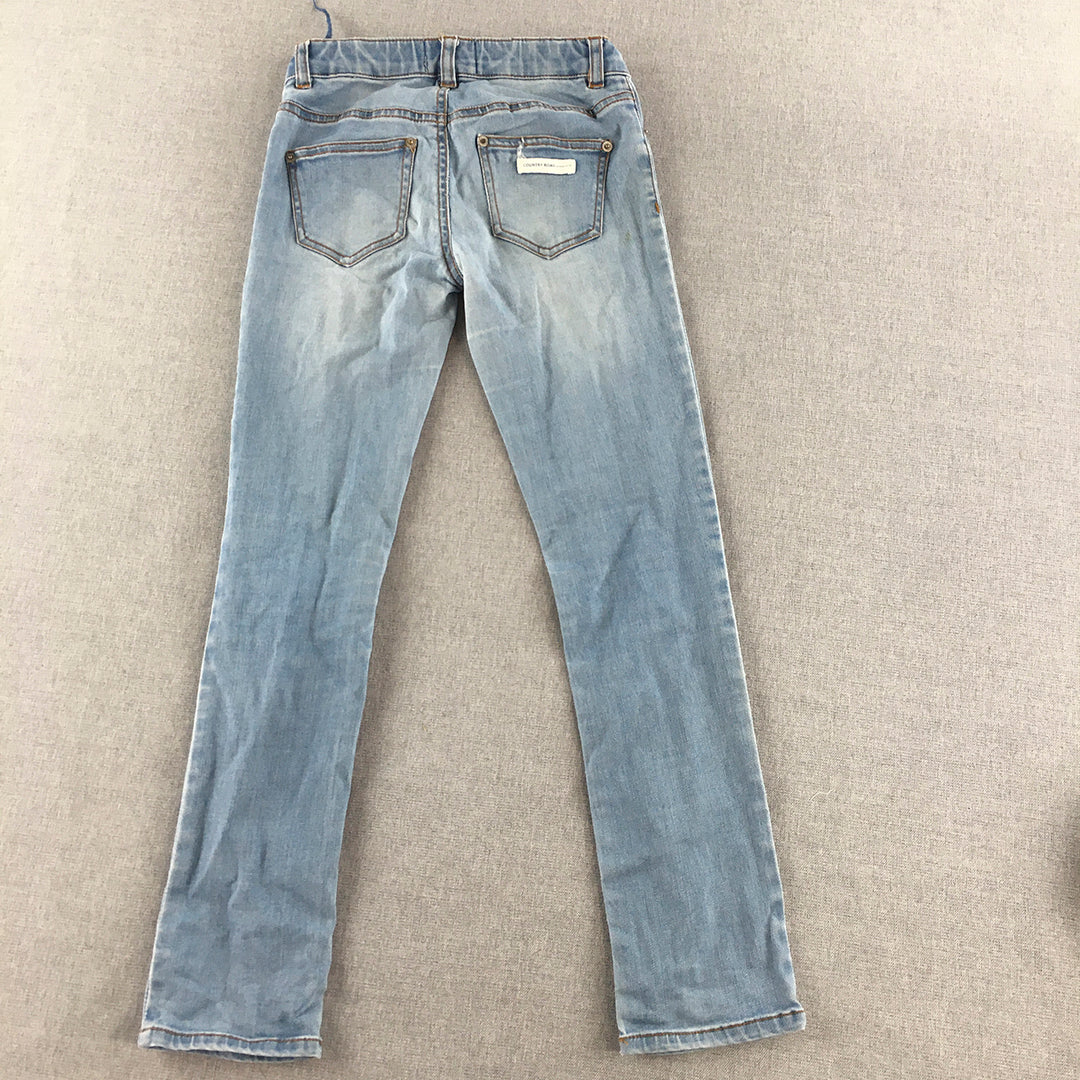 Country Road Kids Girls Jeans Size 7 Blue Light Wash Skinny Denim