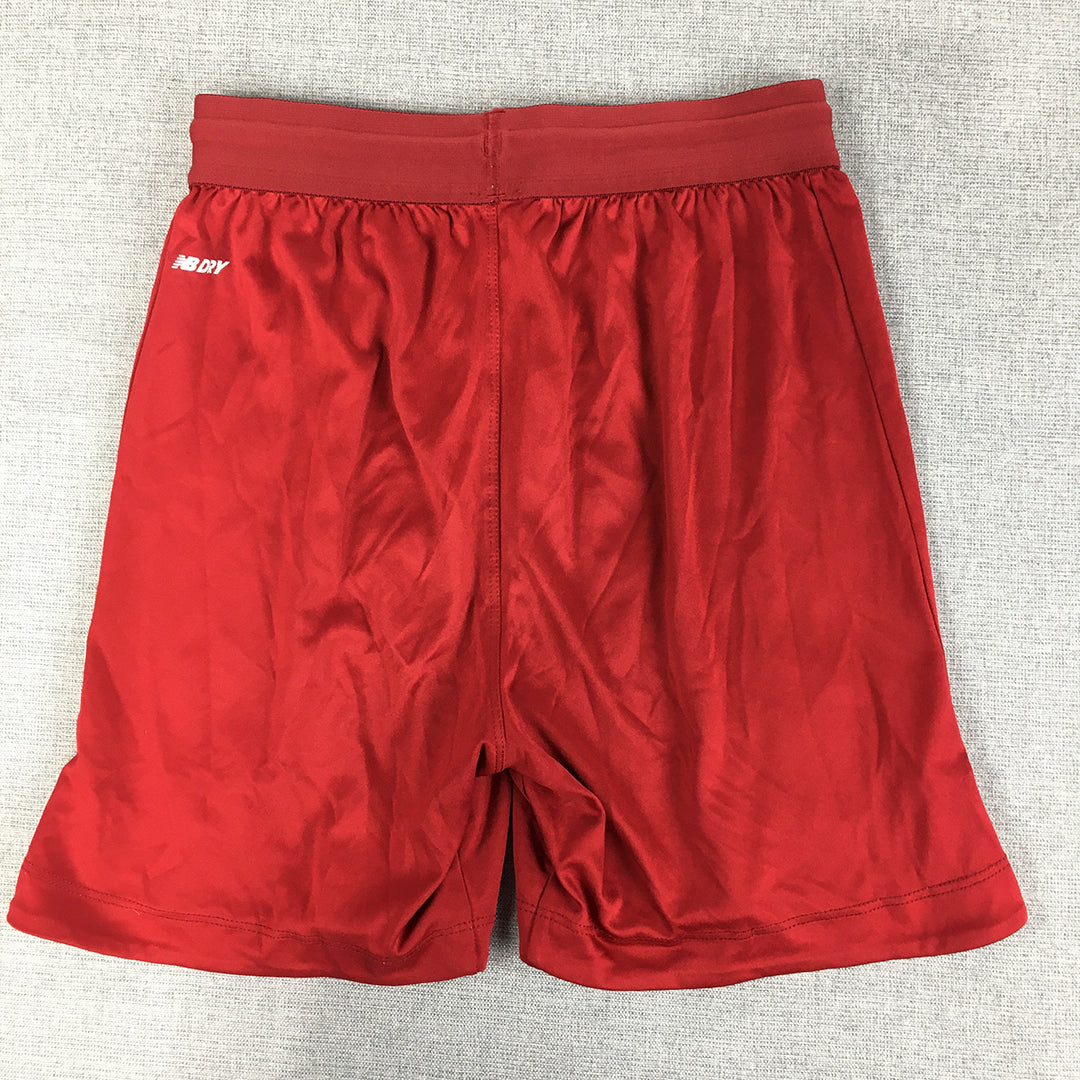 Liverpool FC Kids Boys Shorts Youth Size L Red New Balance Football Soccer