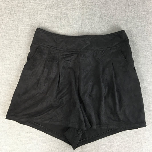 Subtitled Womens Bermuda Shorts Size 8 Black Pleated Pockets Stretch