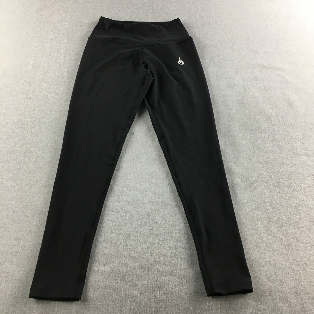 Ryderwear Womens Leggings Size S Black Logo Activewear