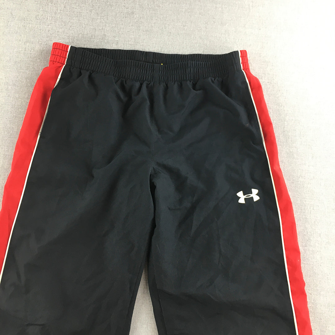 Under Armour Womens Tracksuit Pants Size L Navy Blue Logo Jogger