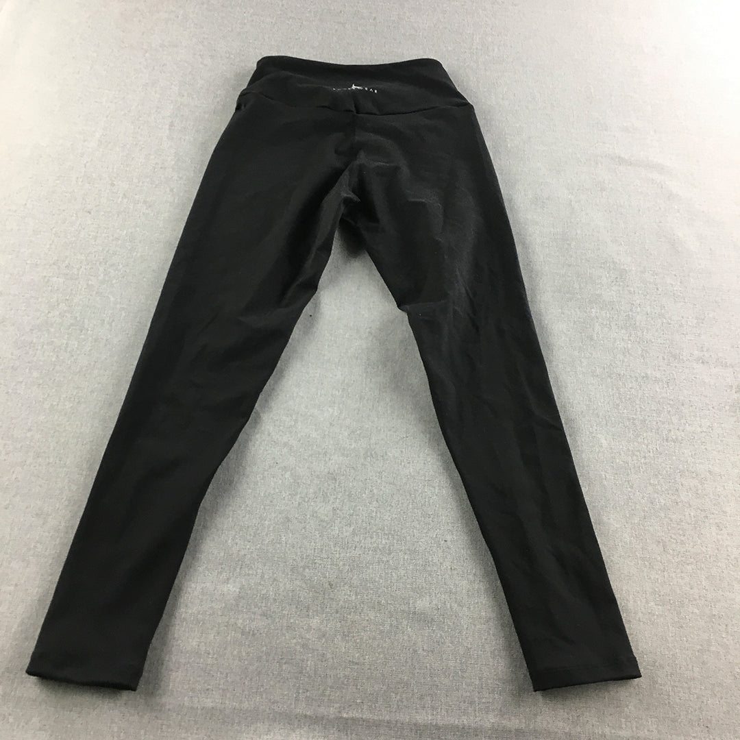 Ryderwear Womens Leggings Size S Black Logo Activewear