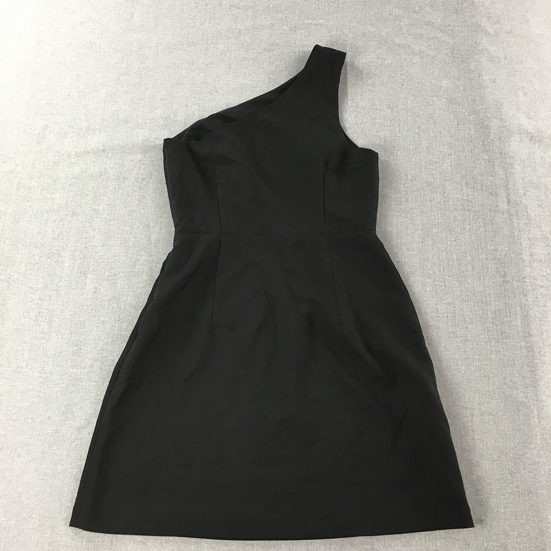 Atmos & Here Womens Mini Dress Size 10 Black Sleeveless A-Line