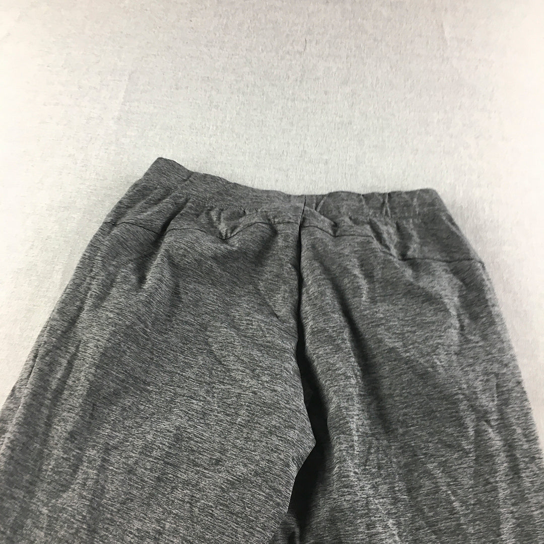 Uniqlo Womens Jogger Pants Size M Grey Athletic Stretch Fabric 3/4 Length