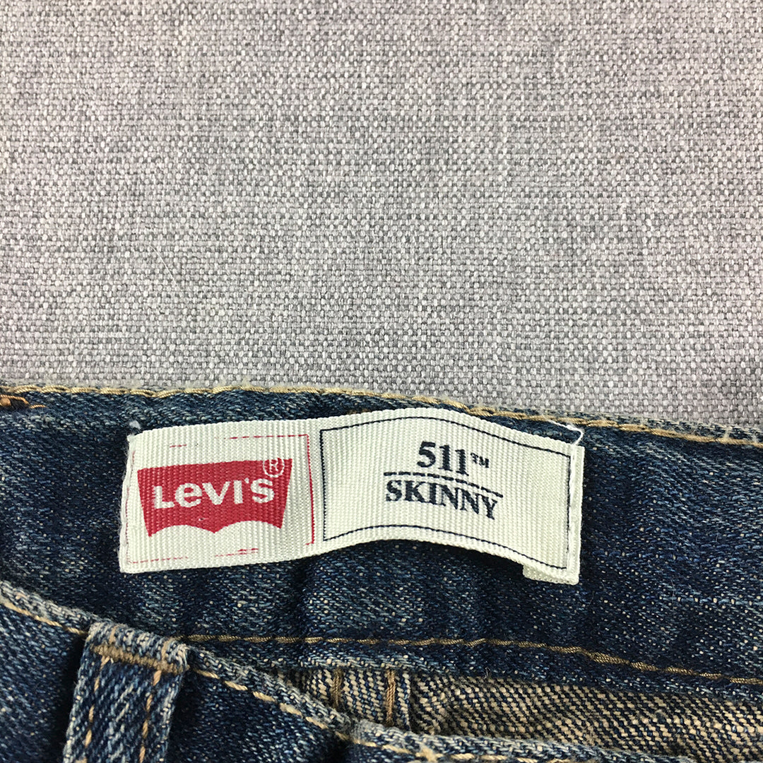 Levi's Kids Boys Jeans Size 3 - 4 Years Blue 511 Skinny Pockets Denim