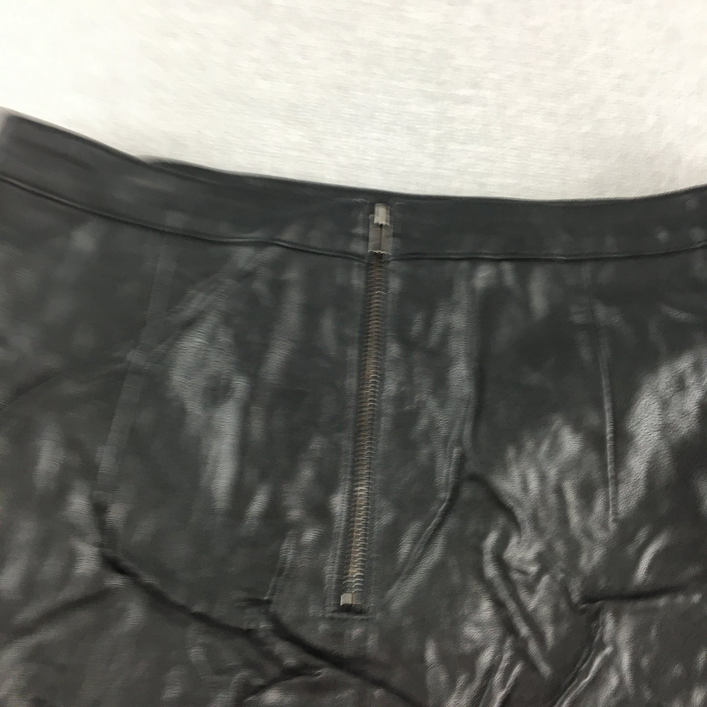 Ebby And I Womens Faux Leather Mini Skirt Size 10 Black