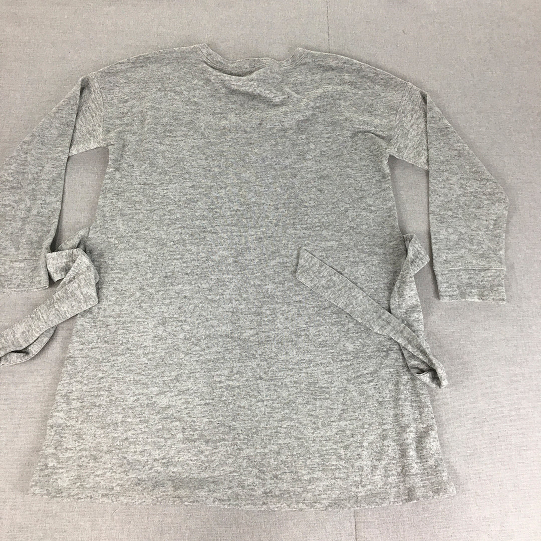 Cable & Gauge Womens Jumper Dress Size L Grey Knit Mini A-Line