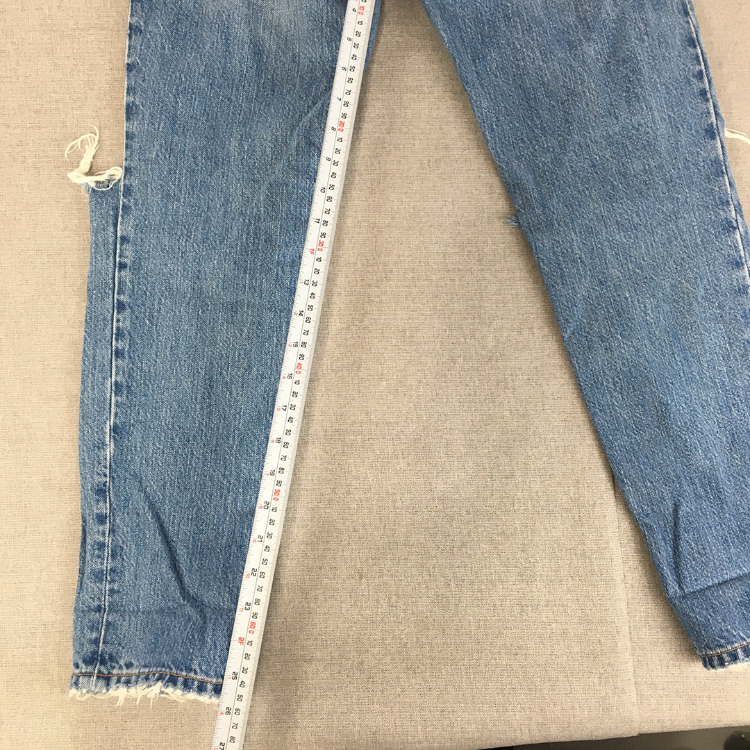 Nobody Denim Womens Jeans Size 24 (W24 x L26) Blue Ripped Light Wash