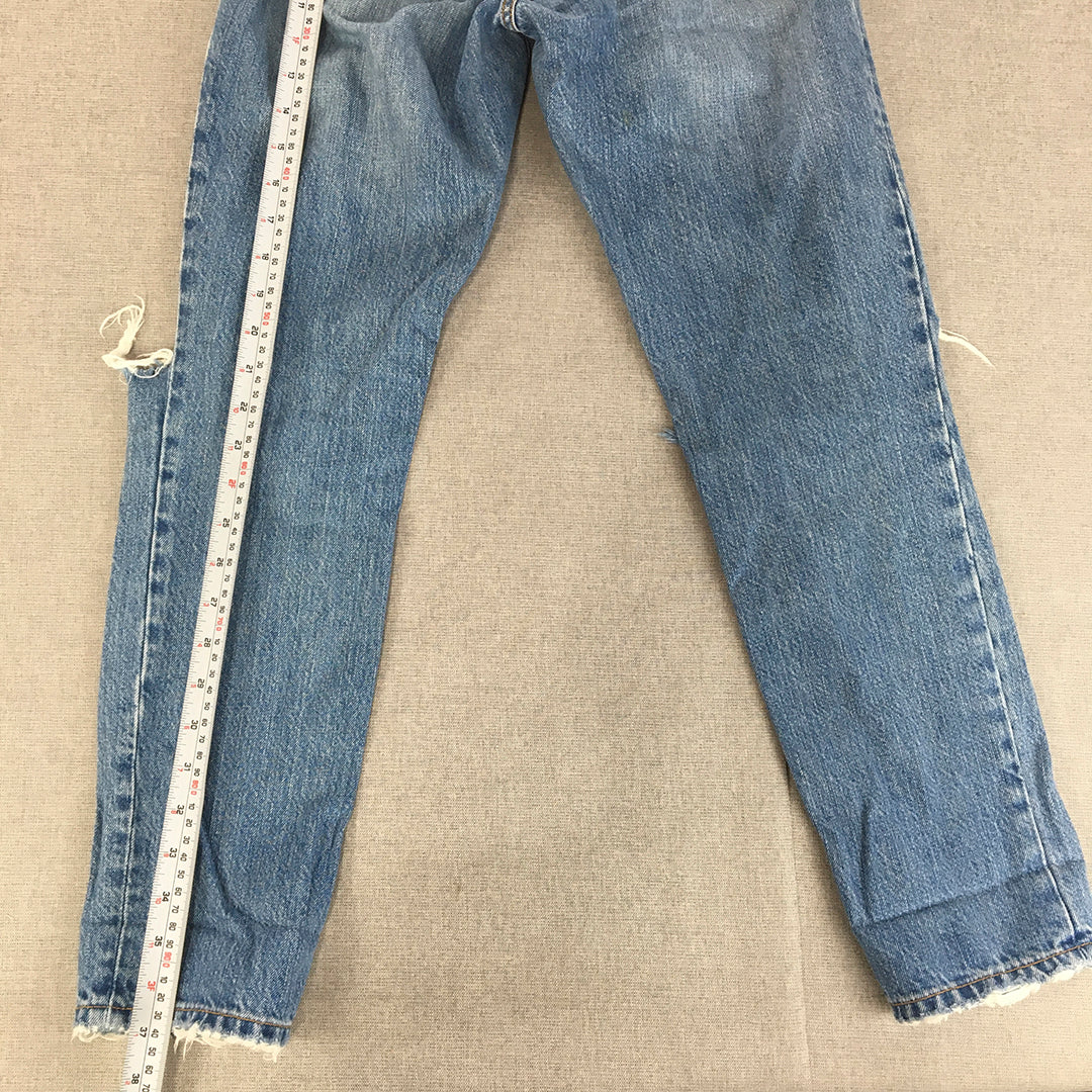 Nobody Denim Womens Jeans Size 24 (W24 x L26) Blue Ripped Light Wash