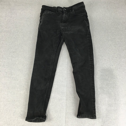 Zara Womens Skinny Jeans Size 28 (W28 x L24) Black Skinny Ankle Length Denim