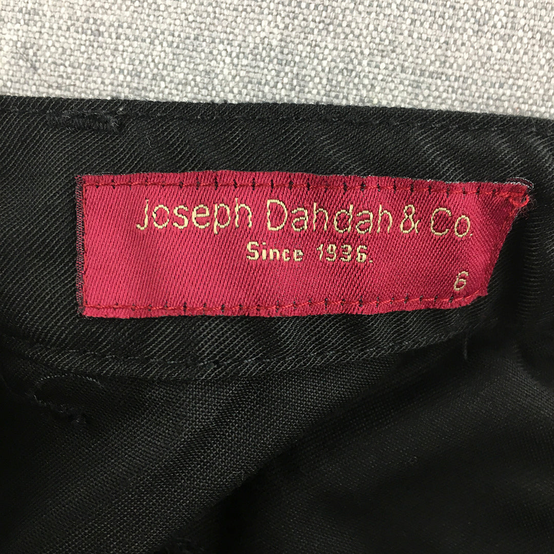 Joseph Dahdah & Co Womens Pants Size 6 Black Pockets Workwear