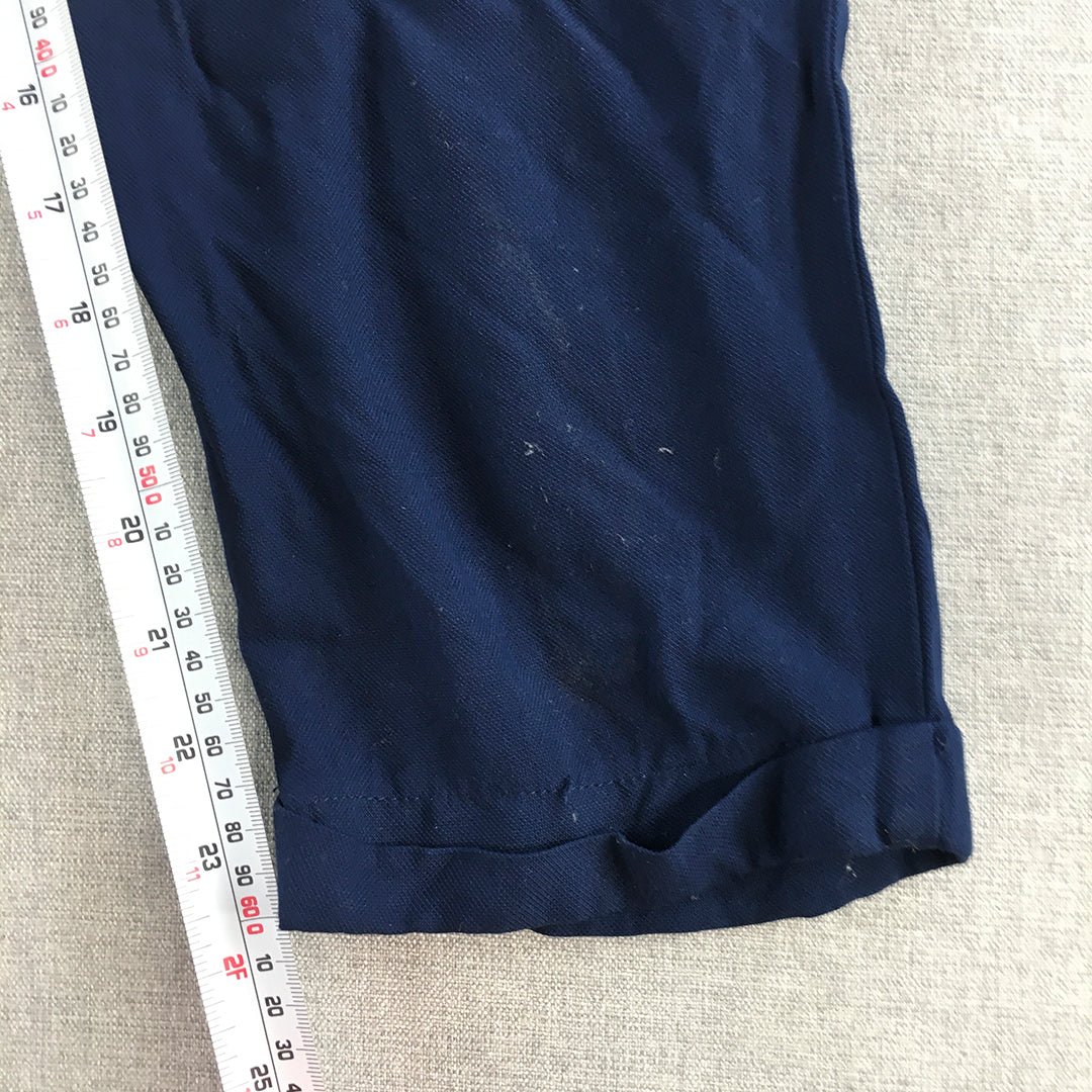 Zara Trafaluc Womens Dress Pants Size M Blue Pockets