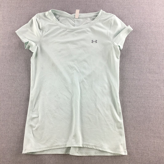 Under Armour Womens T-Shirt Size XS Grey Logo Short Sleeve Top