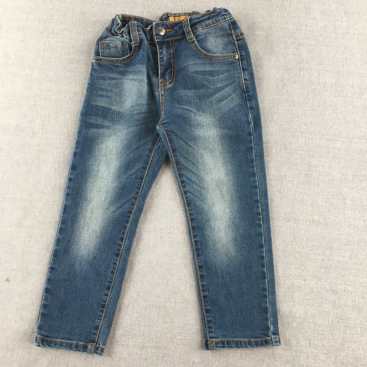 John Louis Kids Boys Jeans Size 3 - 4 Years Toddler Blue Straight Leg Denim