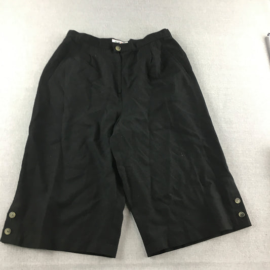 Vintage Vista Point 1/2 Length Pants Size 30 (W30 x L16) Black Long Shorts