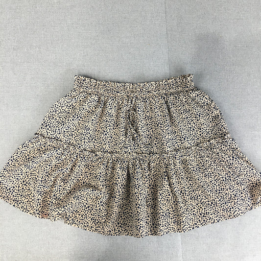 Yours Truly Womens Mini Skirt Size 8 Brown Dot Elastic Waist