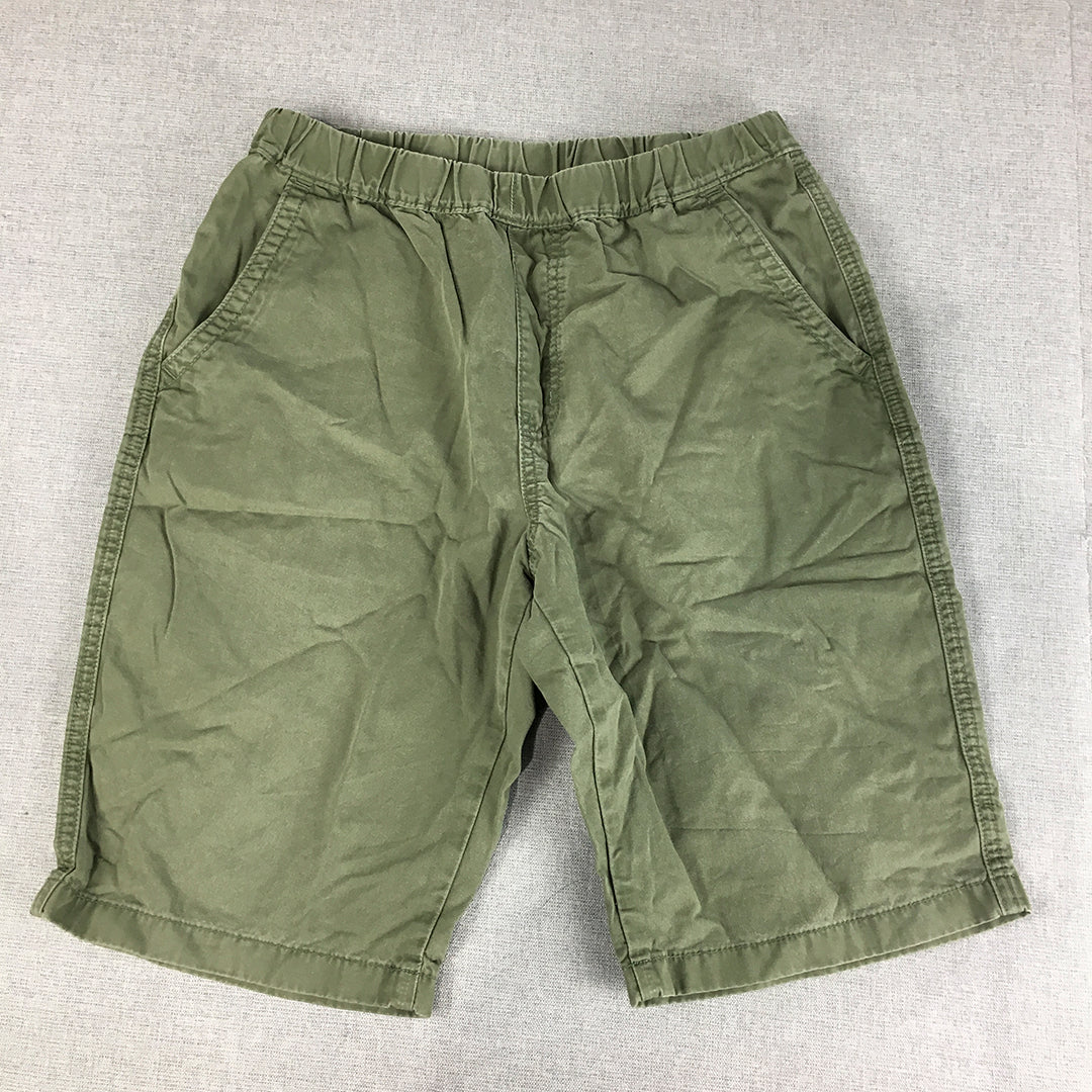 Uniqlo Kids Boys Shorts Youth Size L (13 Years) Khaki Green Pockets