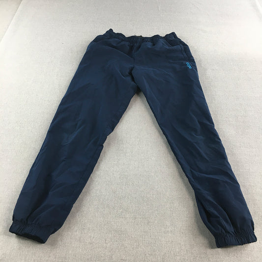 Adidas Kids Boys Tracksuit Pants Size 12 - 13 Years Blue Logo Jogger