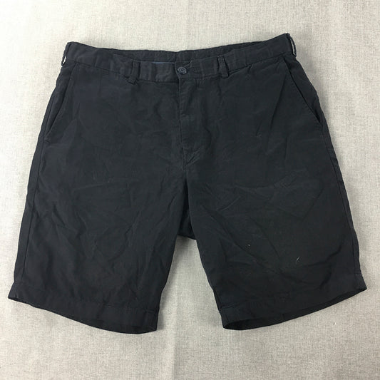 Uniqlo Mens Chino Shorts Size L Navy Blue Pockets Walking Casual