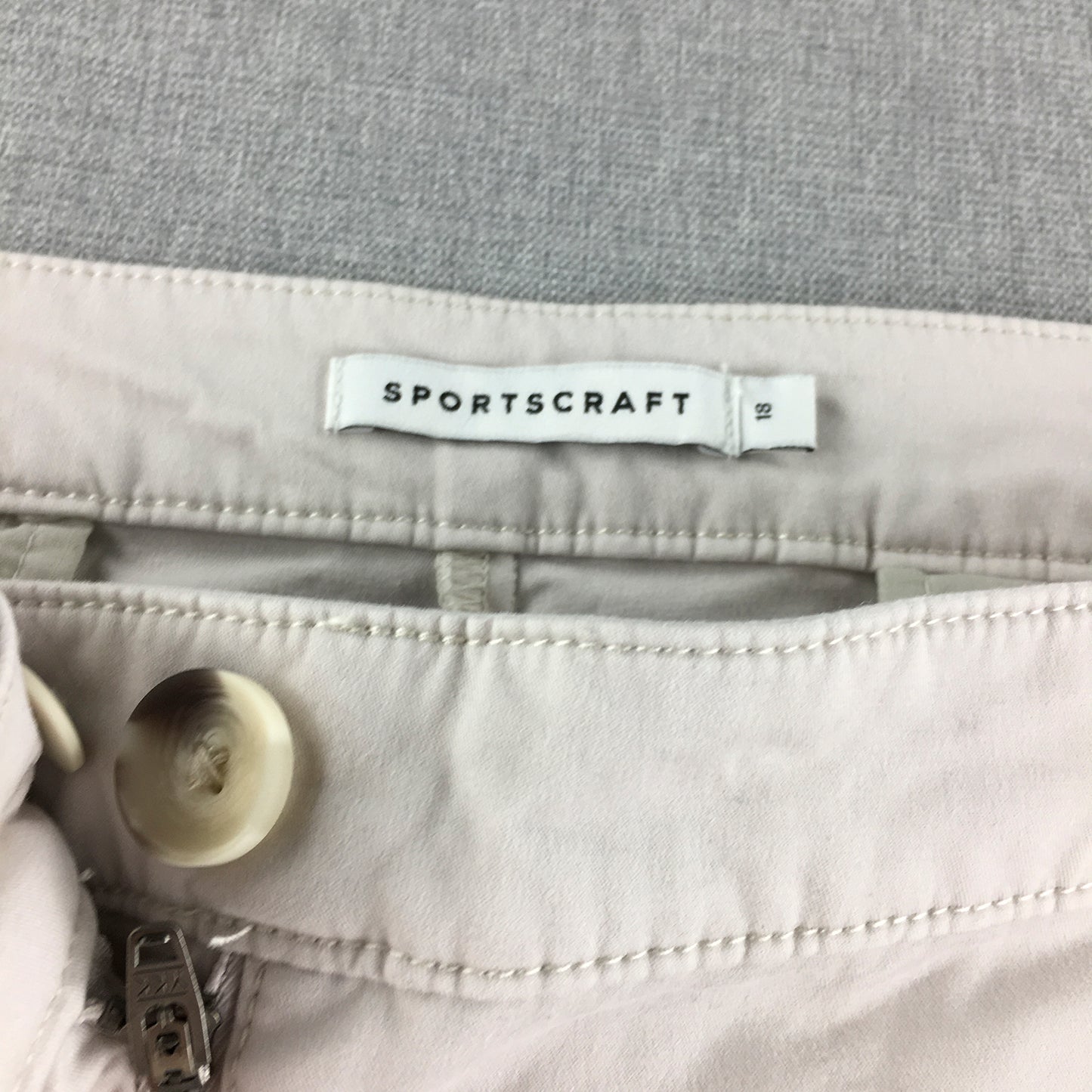 Sportscraft Womens Pants Size 18 White Pockets