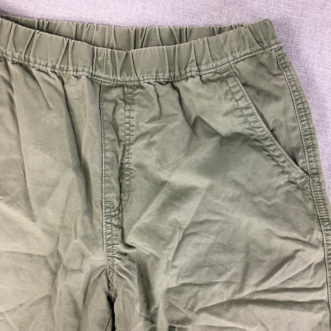 Uniqlo Kids Boys Shorts Youth Size L (13 Years) Khaki Green Pockets