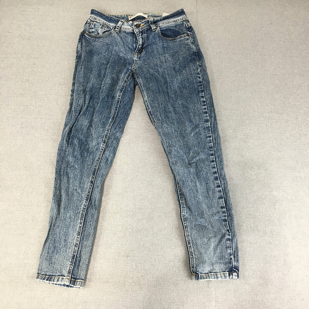 Zara Womens Jeans Size 2 (W25 x L25) Blue Light Wash Denim