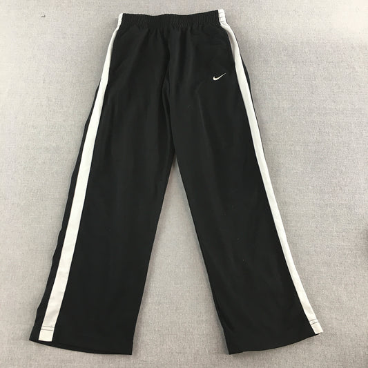 Nike Kids Boys Tracksuit Pants Youth Size M Black Pockets Jogger Logo