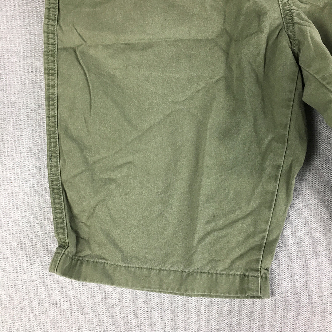 Uniqlo Kids Boys Shorts Youth Size L (13 Years) Khaki Green Pockets