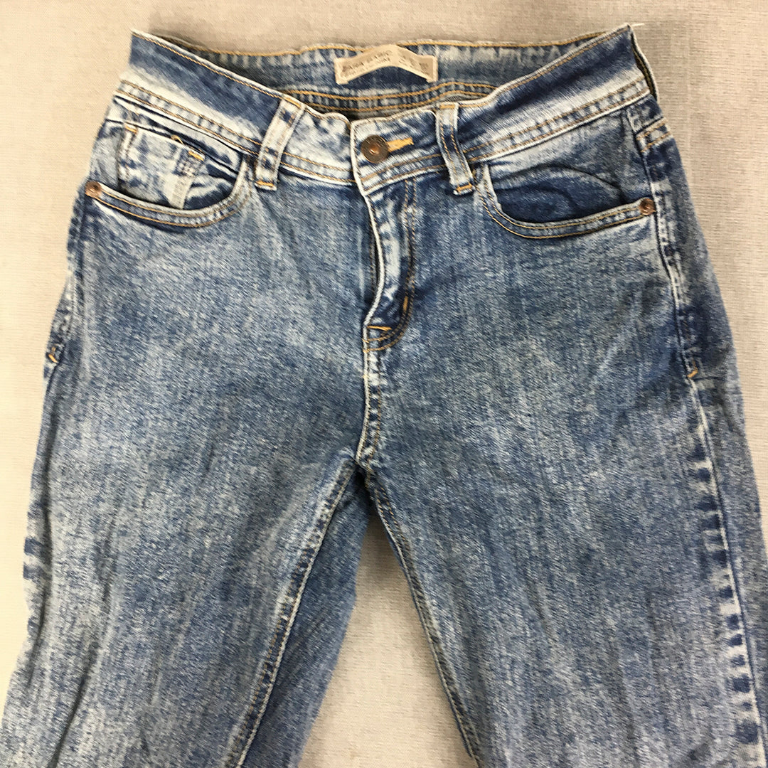 Zara Womens Jeans Size 2 (W25 x L25) Blue Light Wash Denim