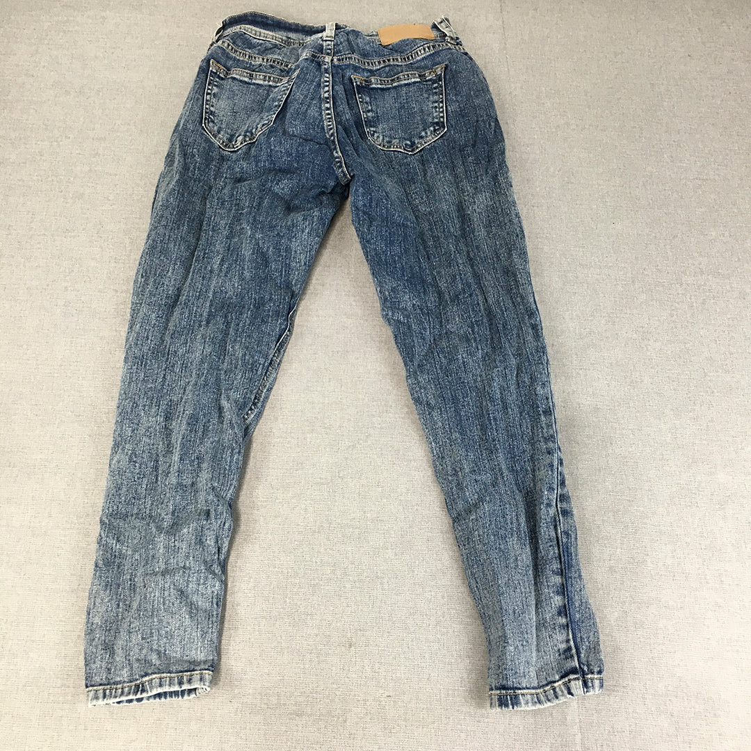 Zara Womens Jeans Size 2 (W25 x L25) Blue Light Wash Denim