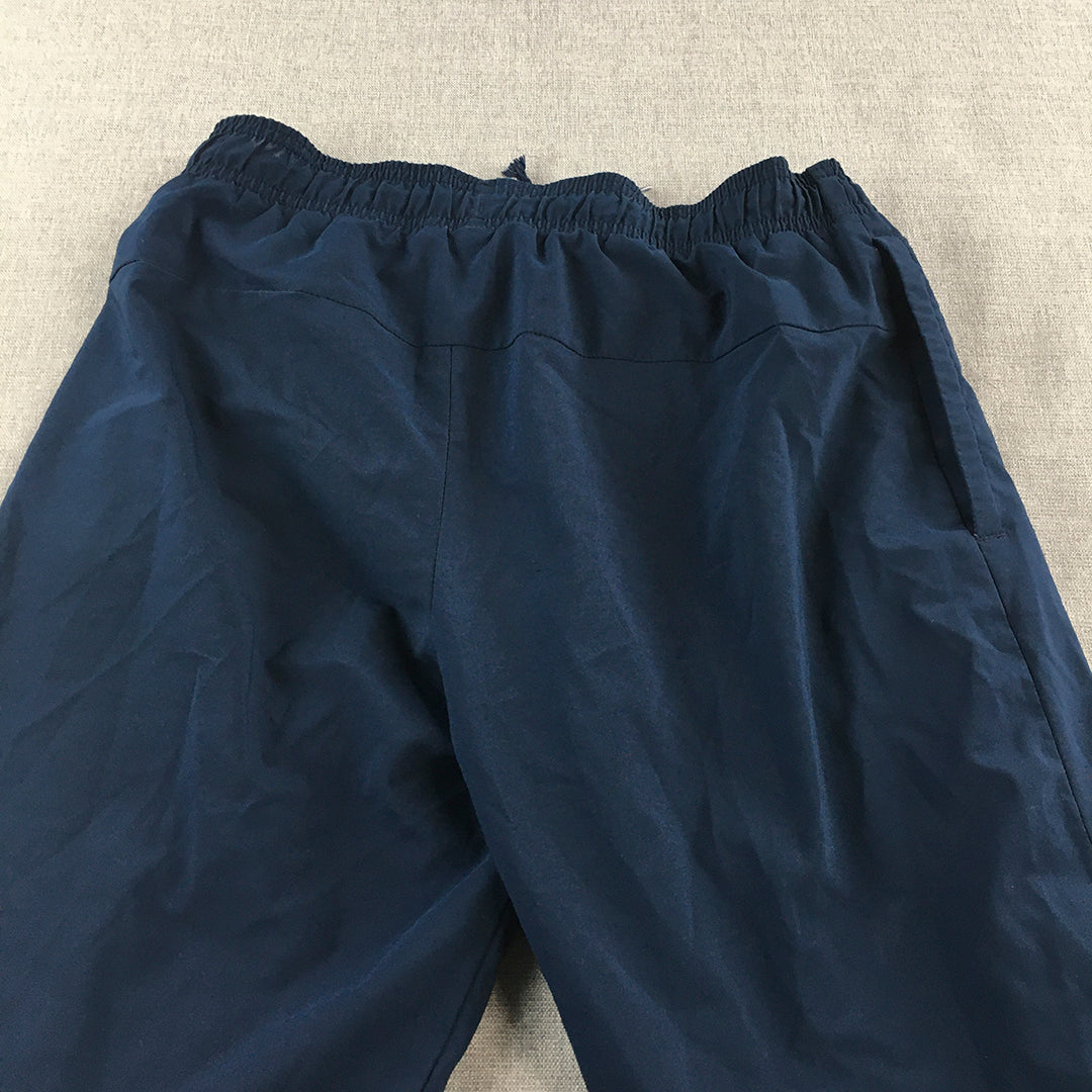 Adidas Kids Boys Tracksuit Pants Size 12 - 13 Years Blue Logo Jogger