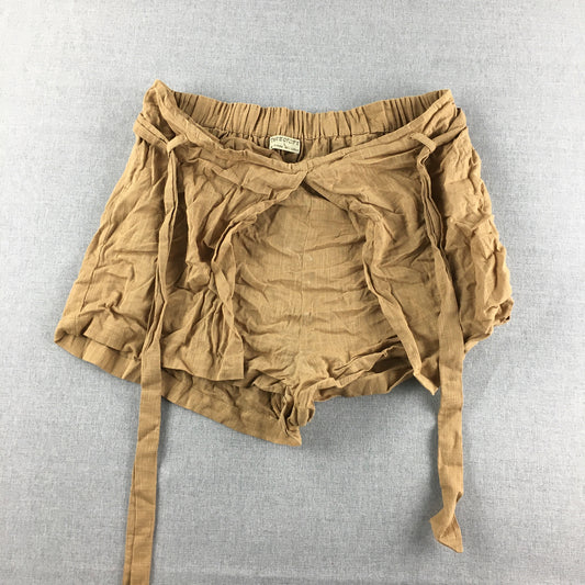 Tree Of Life Womens Shorts Size S Brown Belted