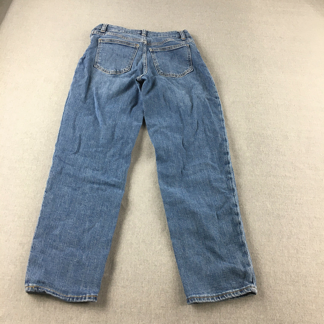 H&M Womens Jeans Size 2 (W26) Blue Straight Leg Denim