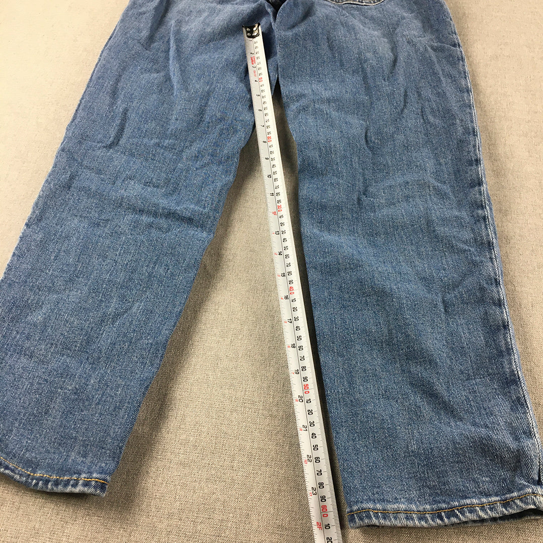 H&M Womens Jeans Size 2 (W26) Blue Straight Leg Denim