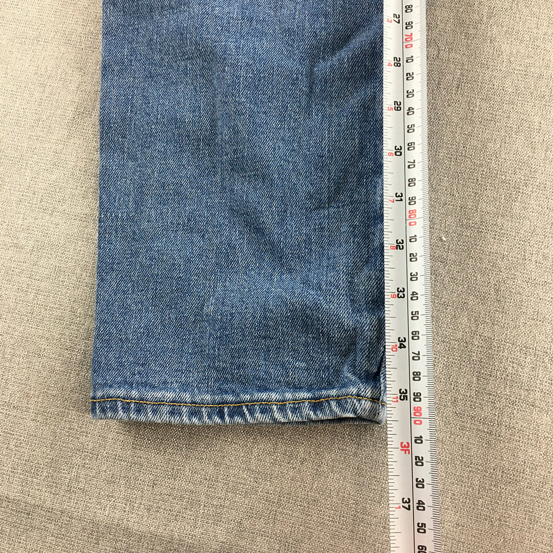 H&M Womens Jeans Size 2 (W26) Blue Straight Leg Denim